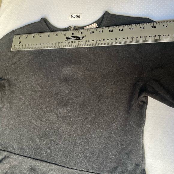 GAP Women’s 3/4 Sleeve Blouse, size M, Gray, 100% Cotton, Baby Doll - Picture 2 of 8